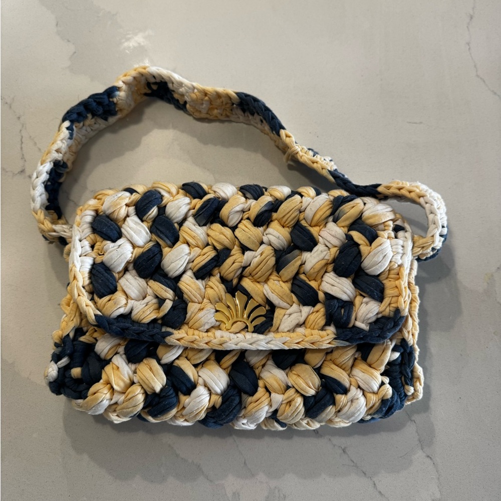 Lele Sadoughi Braided Crochet Lyle Shoulder Bag